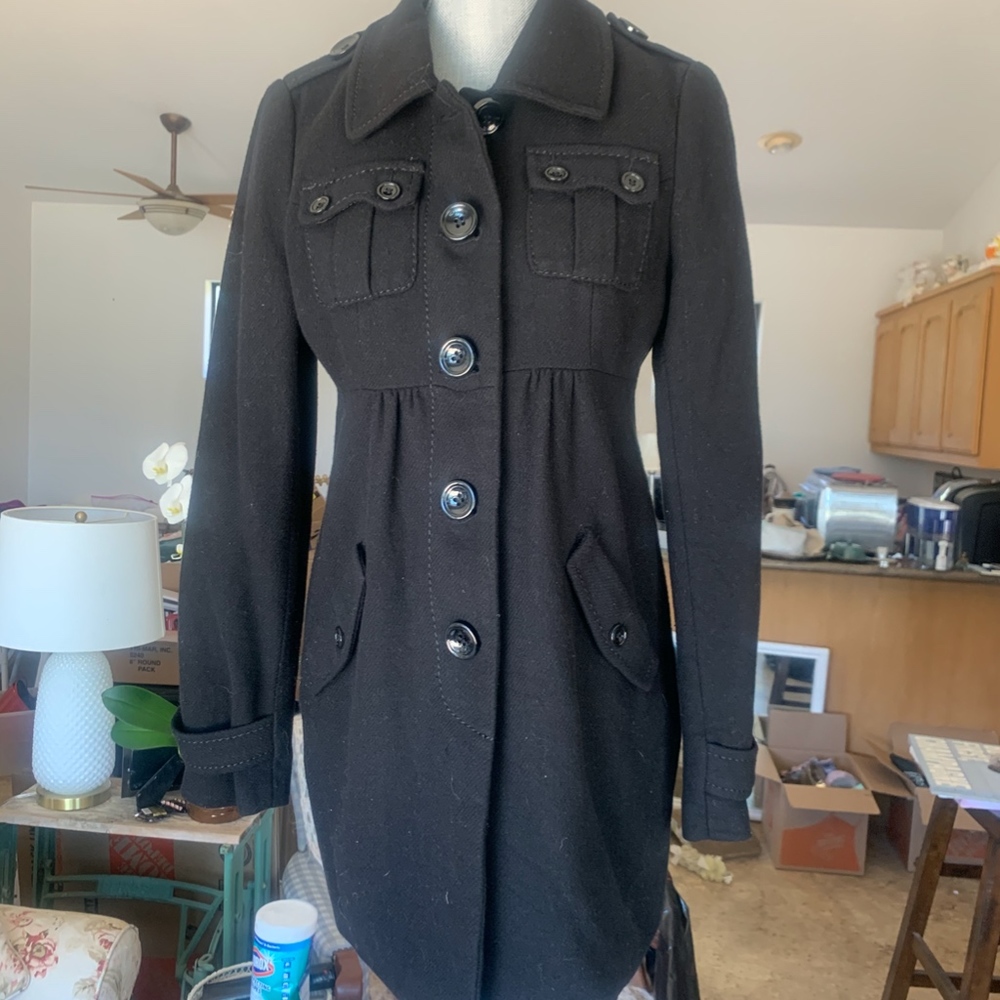 H&M Woman's Black Peacoat